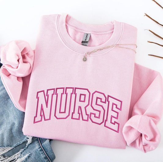 Nurse Embroidered Sweatshirt