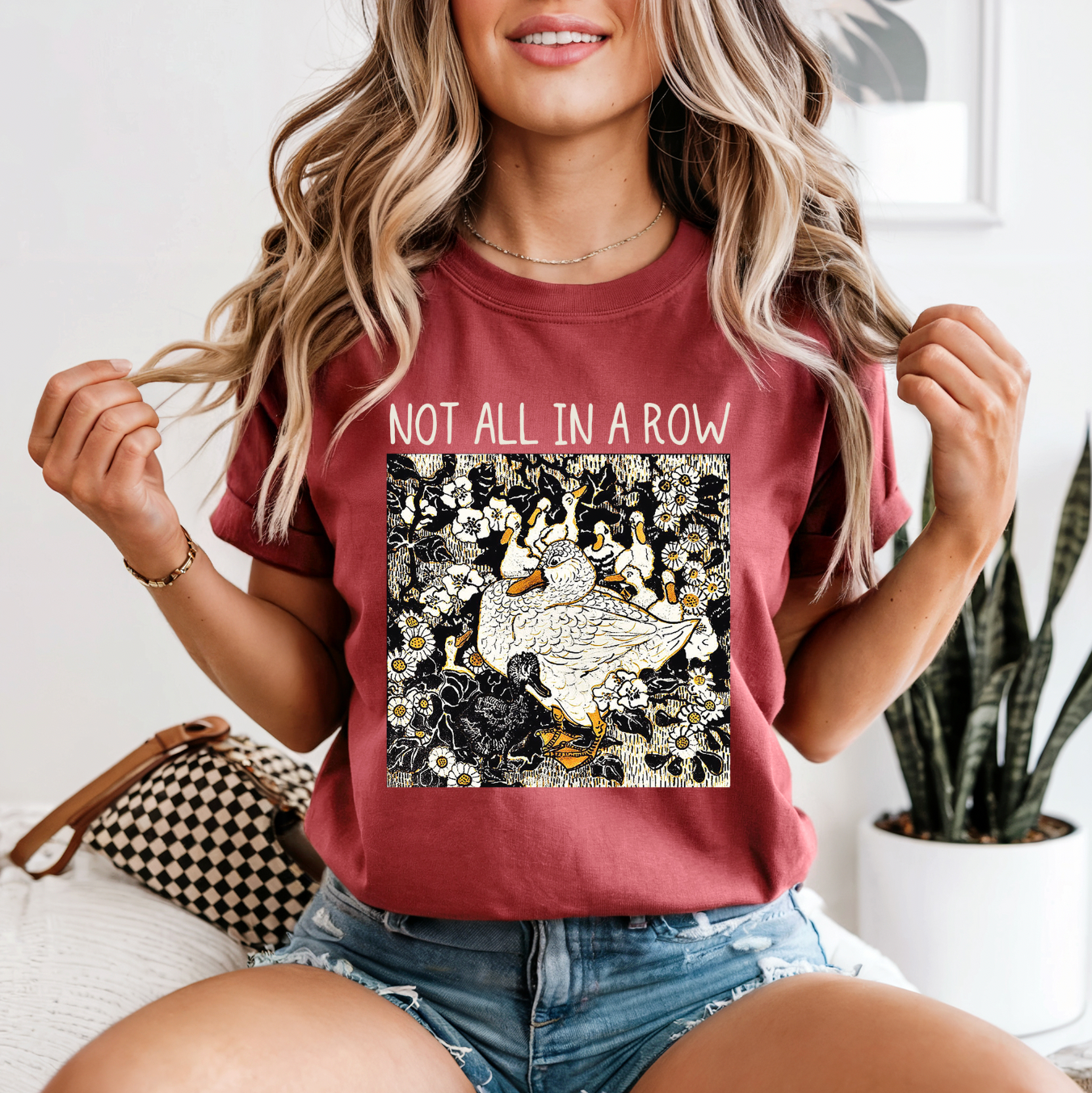 Not All In A Row Duck Graphic Tee