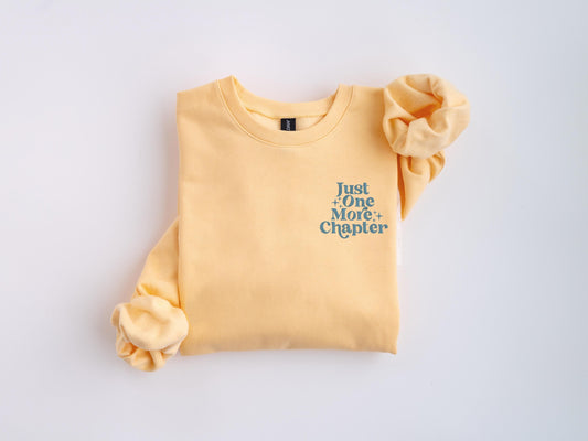 Just One More Chapter Embroidered Sweatshirt