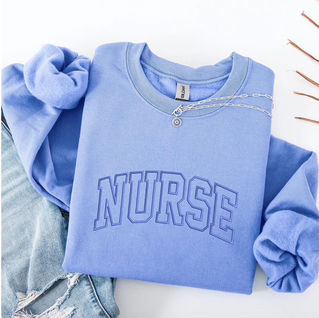 Nurse Embroidered Sweatshirt