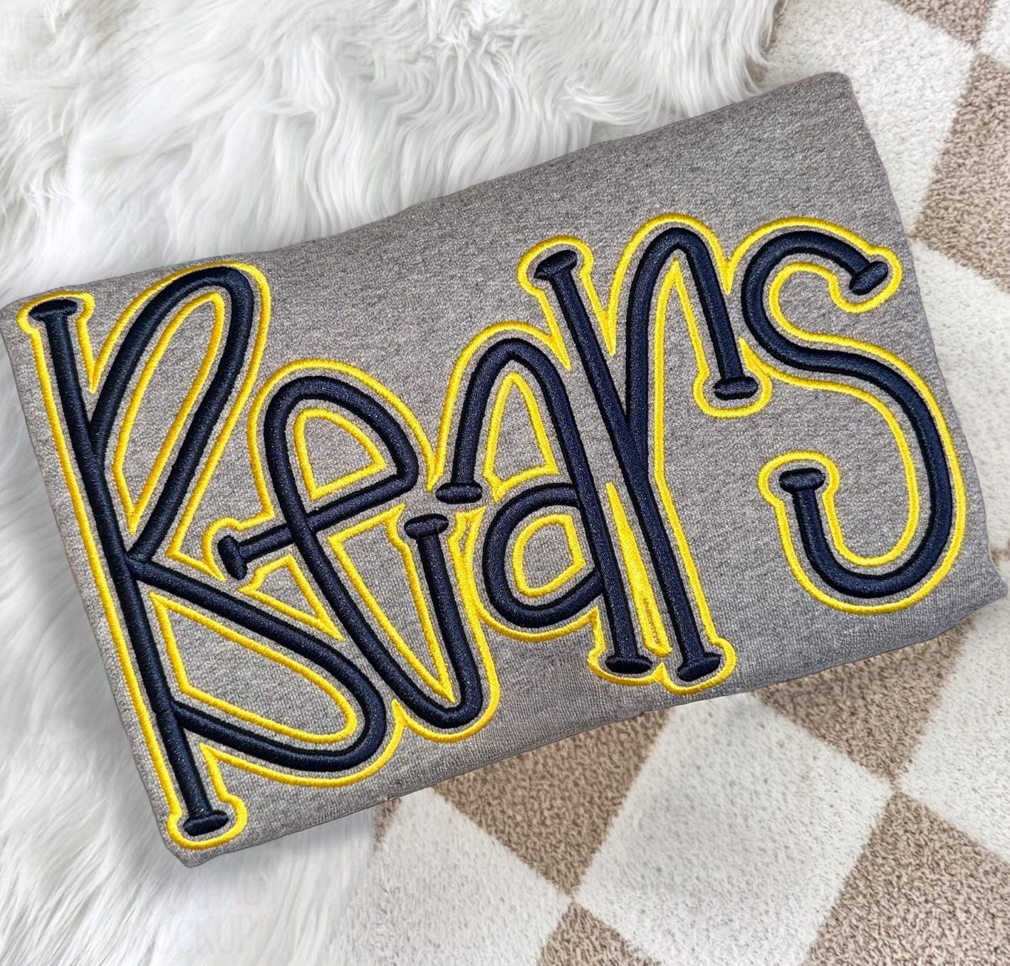 EMBROIDERED Raiders 3D Puff Personalized Team Sweatshirt