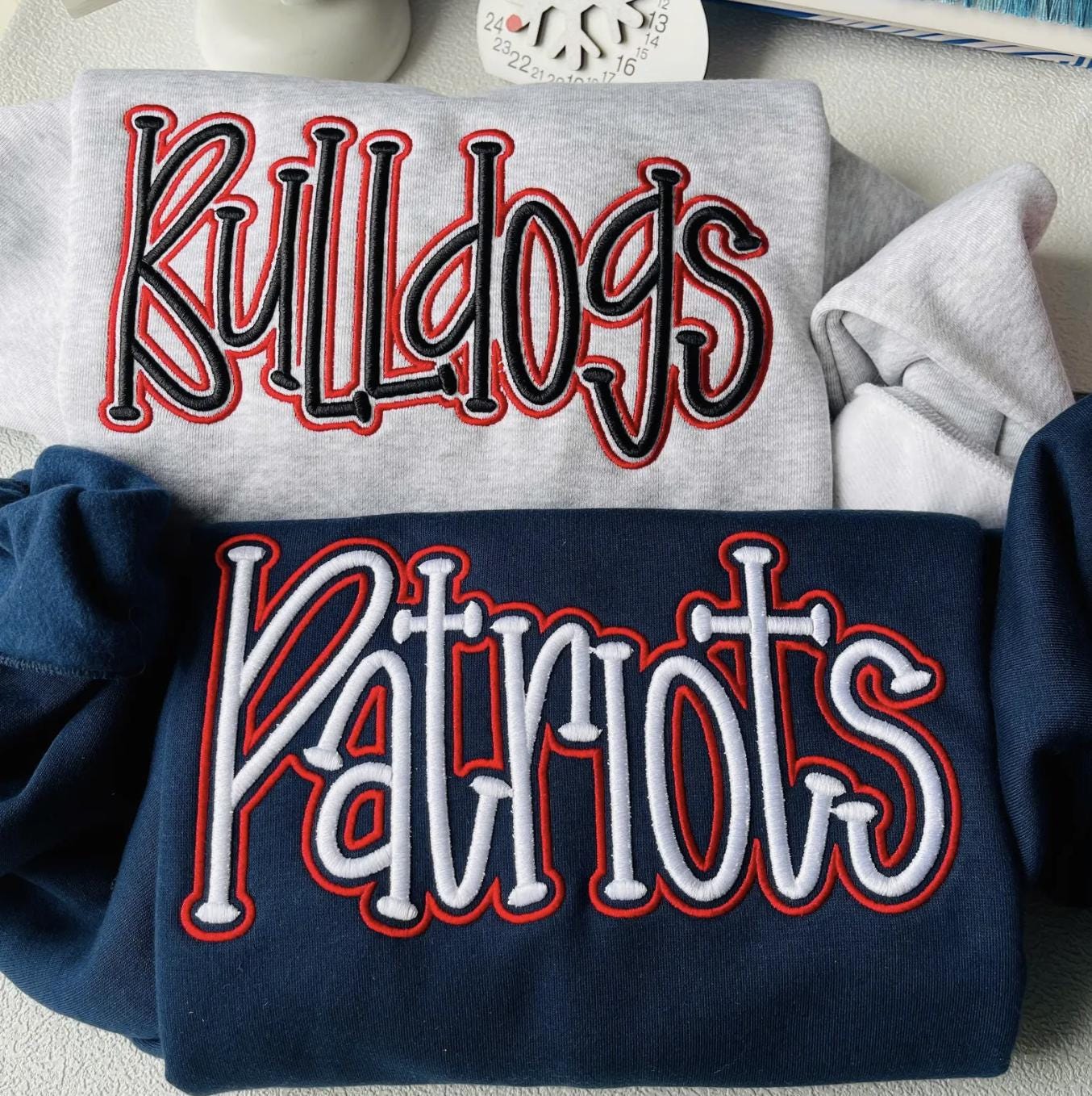 EMBROIDERED Raiders 3D Puff Personalized Team Sweatshirt
