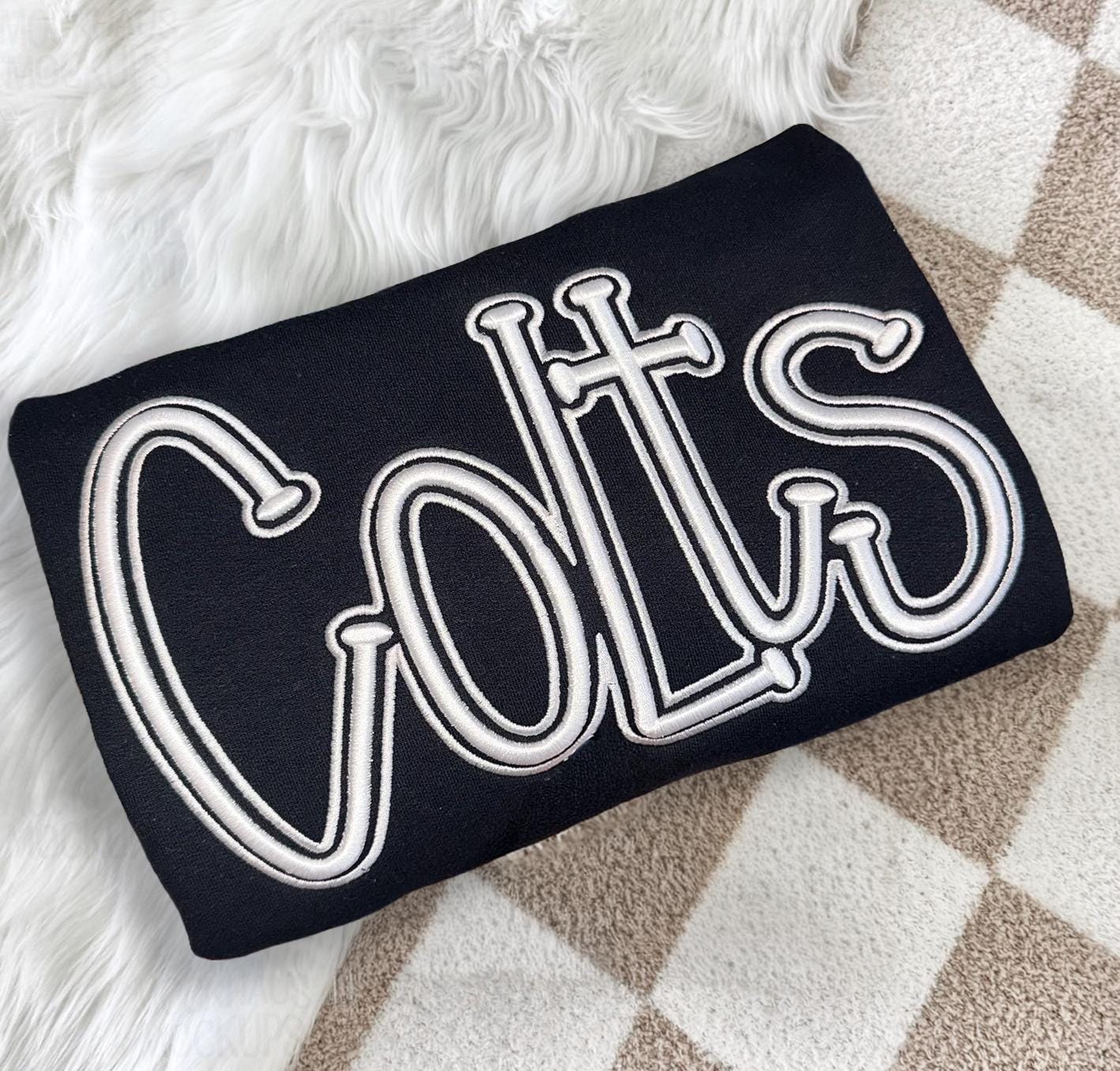 EMBROIDERED Baseball 3D Puff Personalized Season Sweatshirt