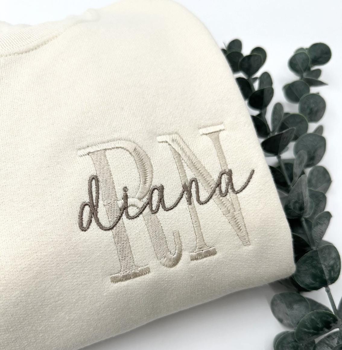 Embroidered Nurse Sweatshirt Embroidery