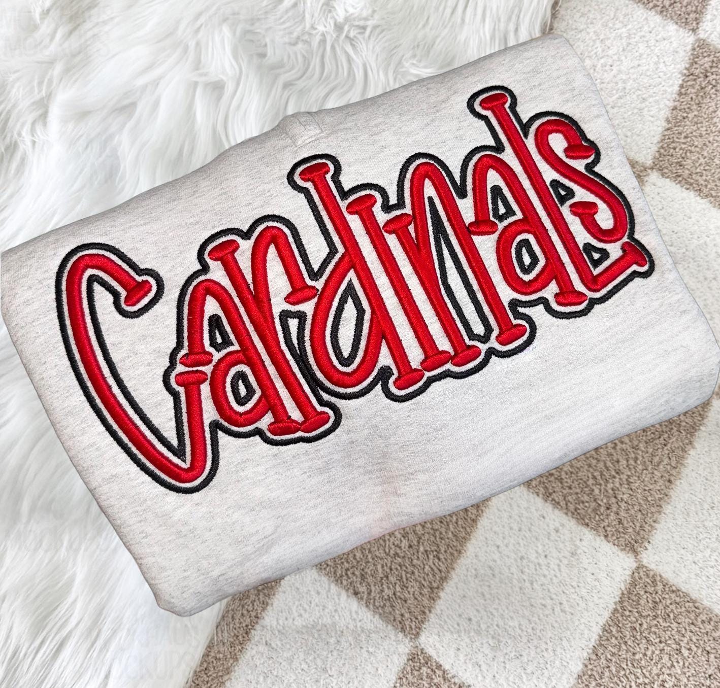 EMBROIDERED Chiefs 3D Puff Personalized Team Sweatshirt