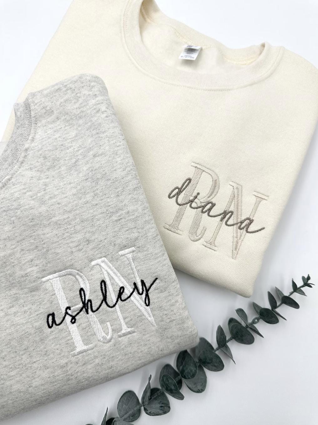 Embroidered Nurse Sweatshirt Embroidery